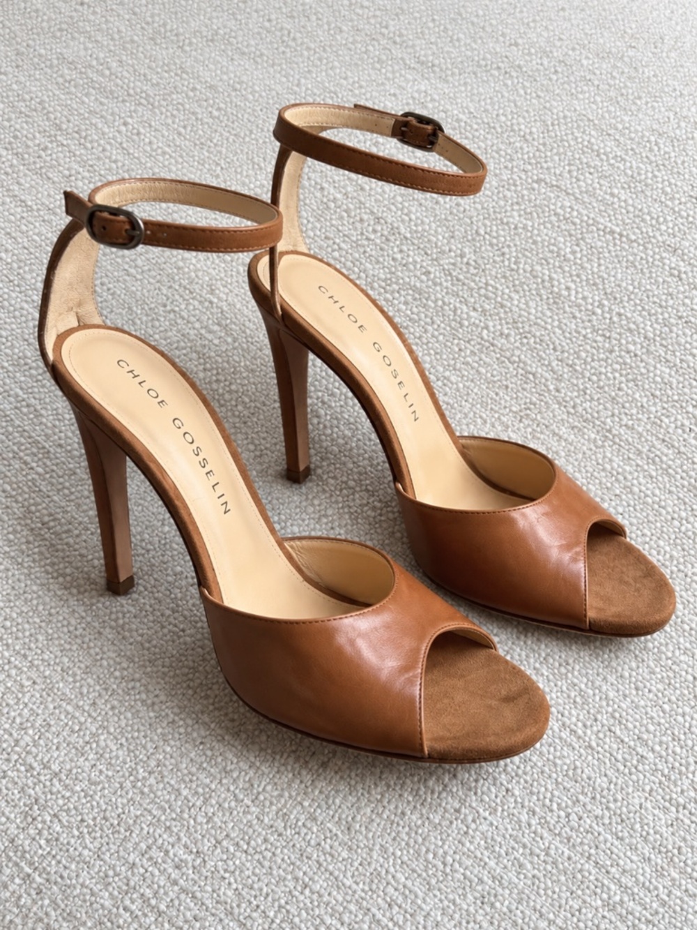 Chloé Gosselin Italian Leather Stiletto Heels 🤎